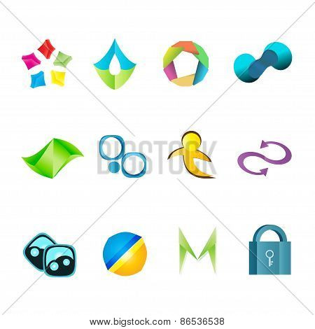 Abstract Logo Set.