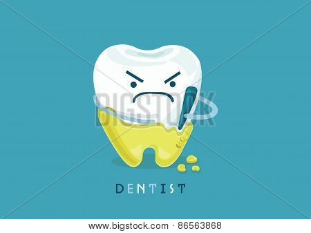 Serious tooth