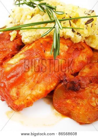 White Fish In Tomato Sauce