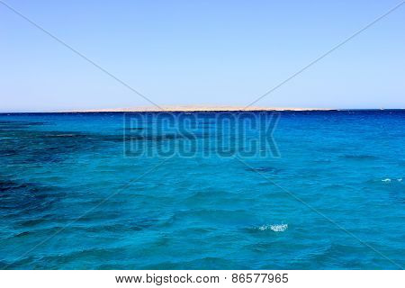 Sea Blue Water Background.