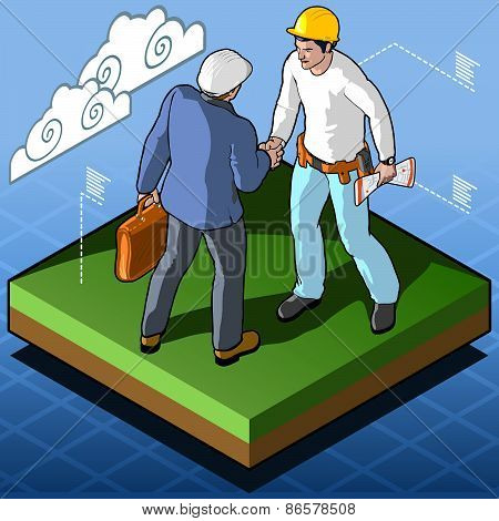 Isometric Infographic Building Certification