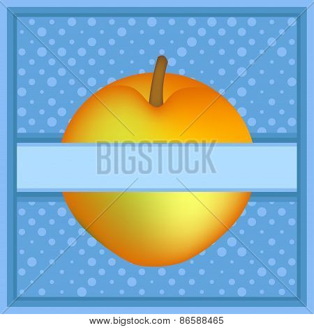 orange apple background