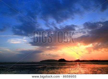 Naplemente a Krabi Beach
