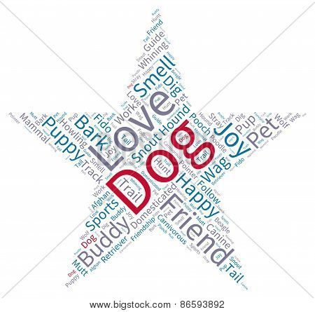 Star Shaped Dog Word Cloud