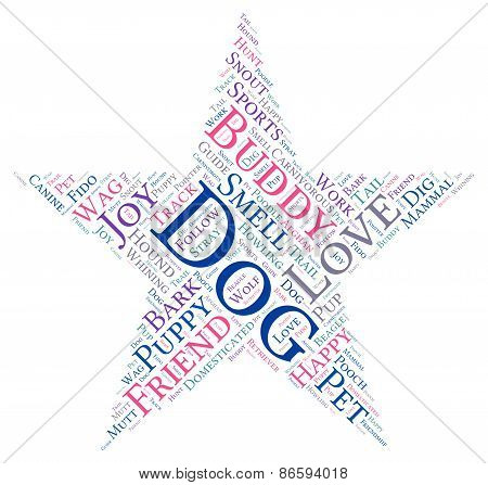 Star Shaped Dog Word Cloud