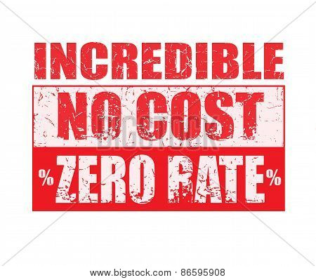 Incredible No Cost Zero Rate Stamp