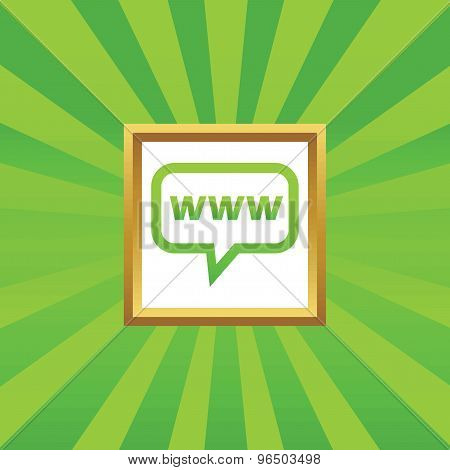 WWW message picture icon