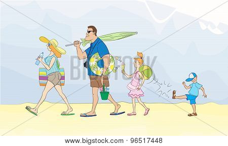 Family goes to sea