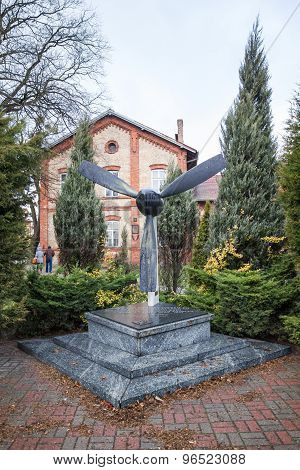 Polish Airmen Monument in Aleksandrow Kujawski, Poland