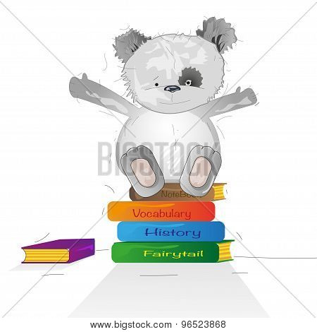 Bear with books