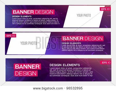 Abstract banner design