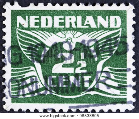 Vitage postage stamp - isolated on black