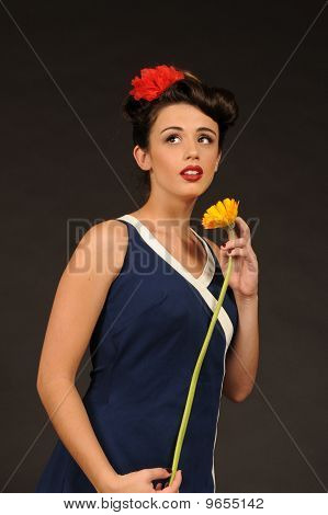 Um bonito pin up girl