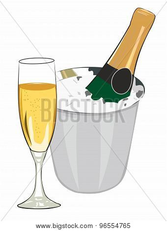 chilled champagne