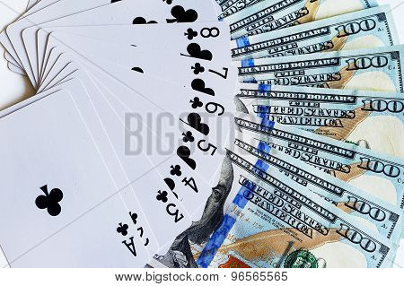 Cards and dollars