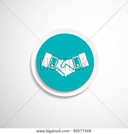 Handshake vector icon hake vector meeting business