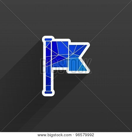 flag icon mark map sign symbol element