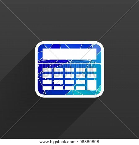 Vector Calculator Icon isolated displa, mathematics