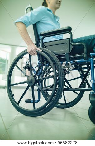 Woman In Wheelchair Portrait