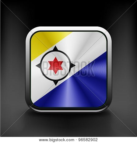 flag Bonaire flag national travel icon country symbol