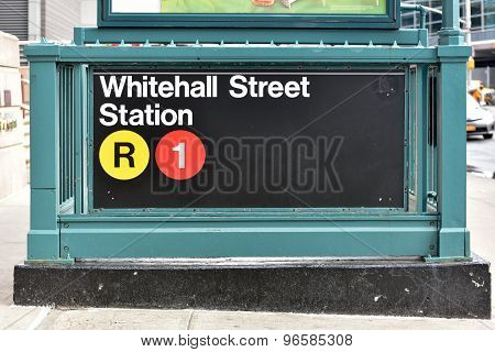 Whitehall Street Subway Station