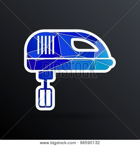 icon mixer electric handmixer hat sign stove