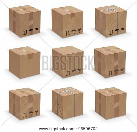 different boxes