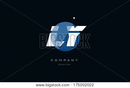 Ly L Y  Blue White Circle Big Font Alphabet Company Letter Logo