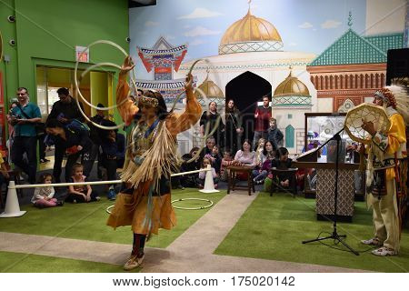 NEW YORK, NY - FEB 19: Children's Museum of Manhattan in New York, as seen on Feb 19, 2017. Its audience has grown to 325,000 visitors each year.