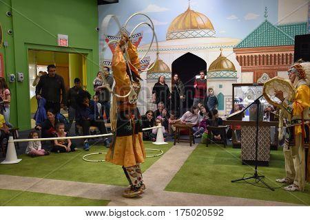 NEW YORK, NY - FEB 19: Children's Museum of Manhattan in New York, as seen on Feb 19, 2017. Its audience has grown to 325,000 visitors each year.