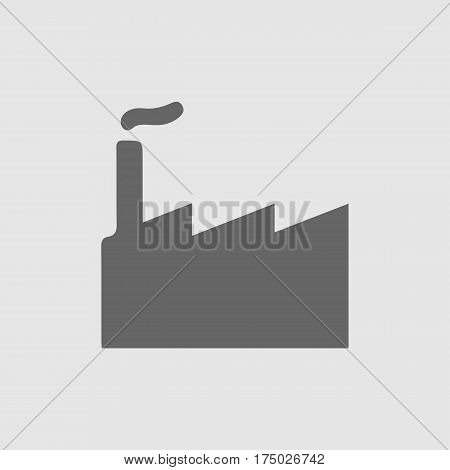 Factory vector icon eps 10. Industry symbol. Power plant. Isolated illustration.