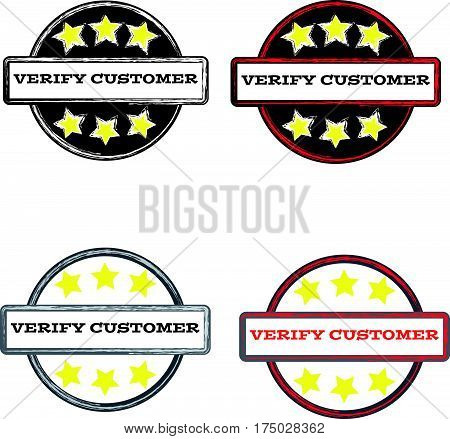 Stamps on white background. Vector illustration. Eps10