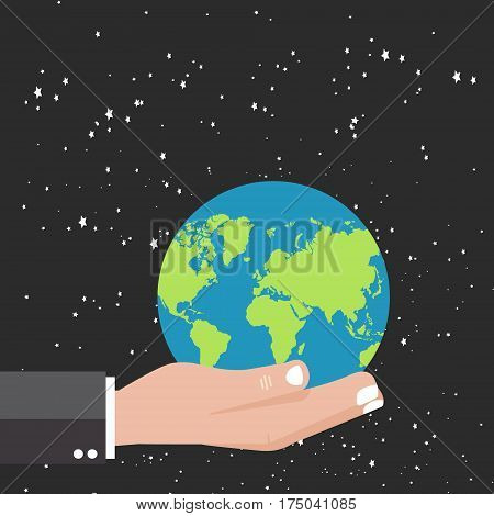 Vector illustration with vector illustration new hand