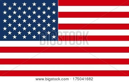 American Flag in a gray circle vector illustration new