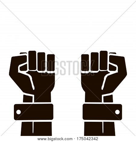 Hands gesture line icon set in modern geometric style with construction lines. Isolated vector illustration of human hands.