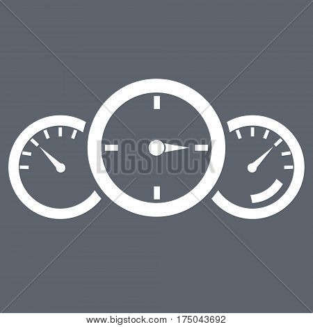 Speedometer over gray background a new vector illustration
