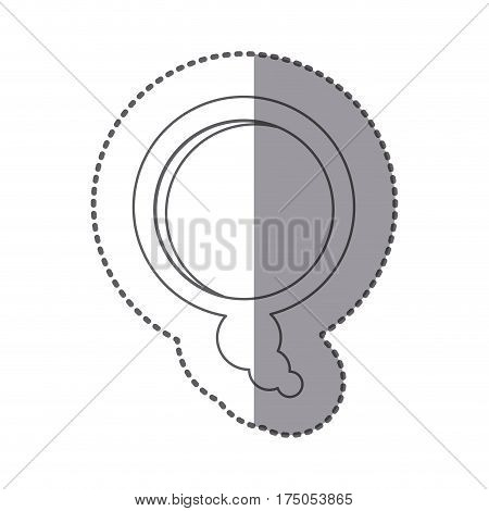 contour bolloons chat bubbles icon, vector illustraction design