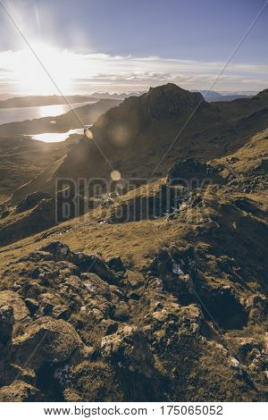 View from Old Man of Storr, Isle of Skye, Scottish Highlands