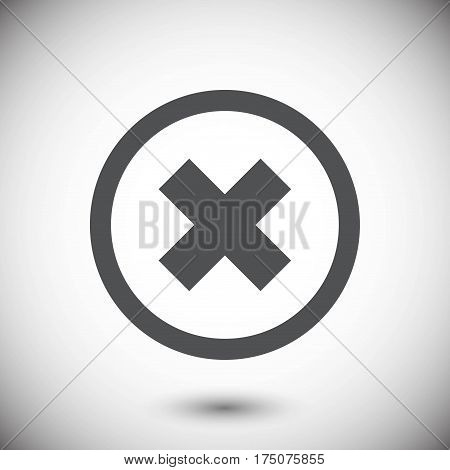 delete icon stock vector illustration flat design