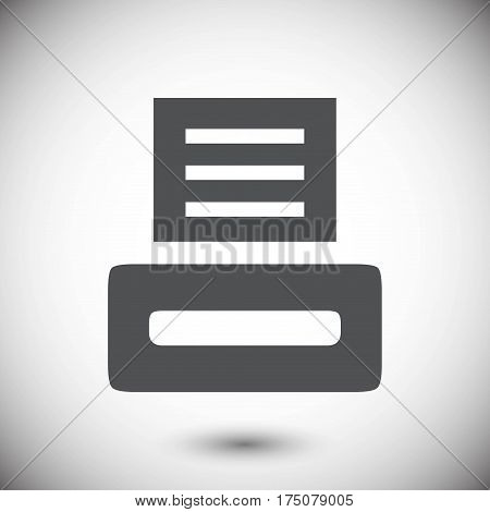 print icon stock vector illustration flat design