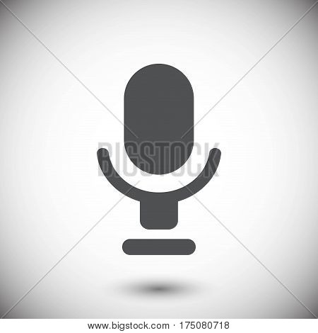 Microphone icon stock vector illustration flat design