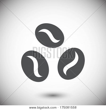 Coffee beans icon  stock vector illustration flat design