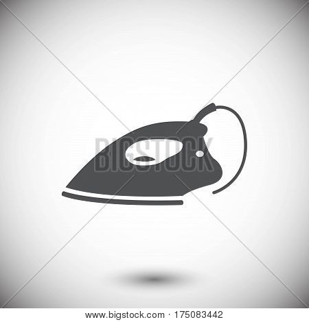 electric iron icon stock vector illustration flat design