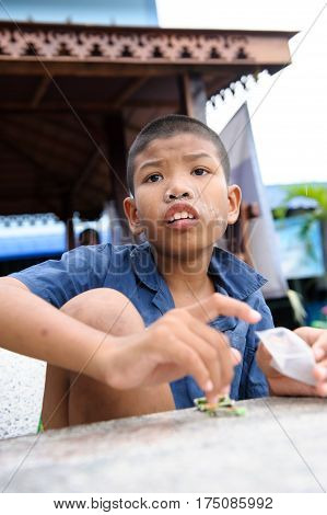 Thai Disability Boy