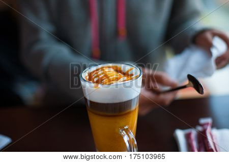 Mug With Makiato.