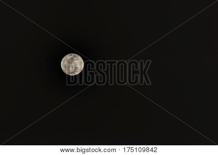 The full Moon on a supermoon dark night sky natural phenomenon