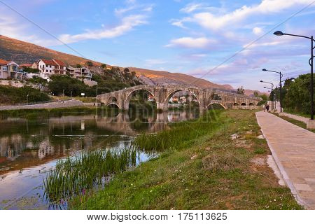 Old bridge in Trebinje - Bosnia and Herzegovina - architecture travel background