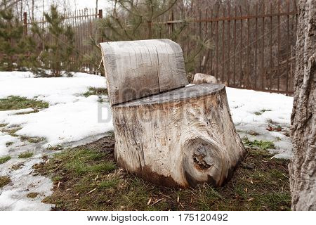 Self-made Wooden Furniture On The Street