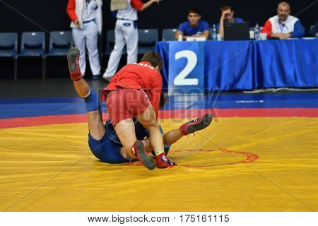 Orenburg, Russia - 29 October 2016: Boys Competitions Sambo