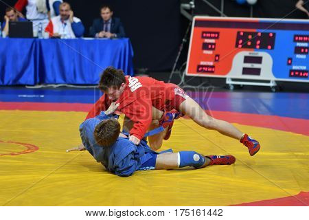 Orenburg, Russia - 29 October 2016: Boys Competitions Sambo